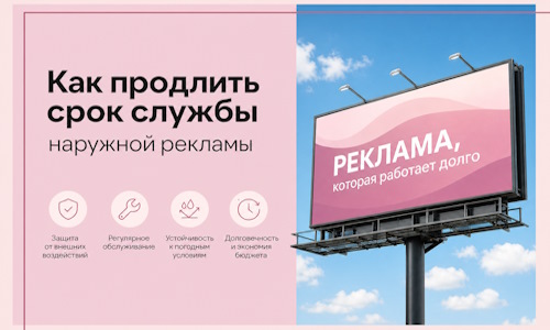 Как продлить срок службы наружной рекламы в Кемерово