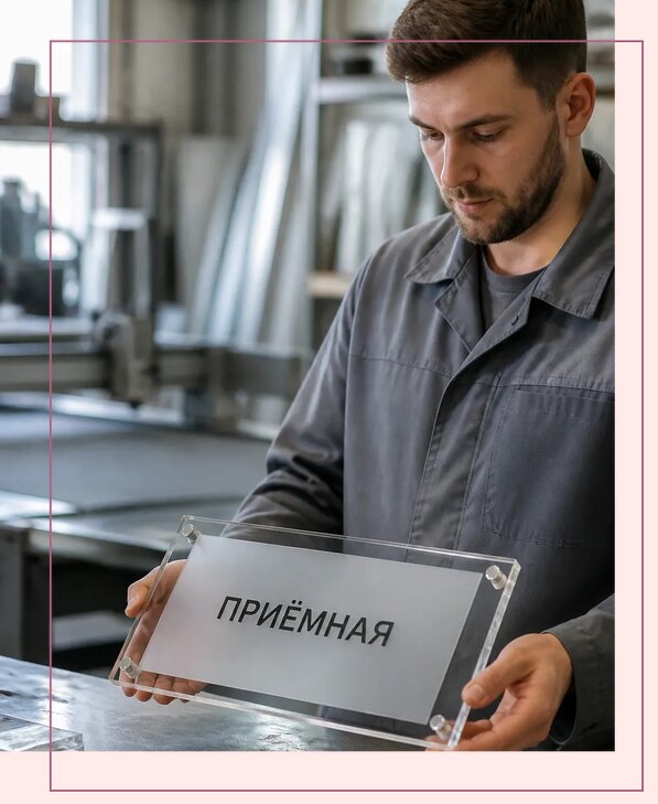 Таблички из оргстекла на заказ в Кемерово от 4058 р. | Аванза-Кмр